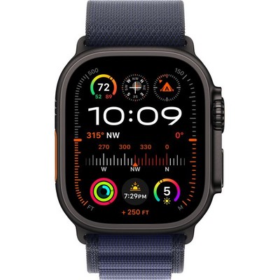 Apple Watch Ultra 2 (2024) GPS + Cellular 49mm Black S/M/L Alpine Loop Navy - фото 63510