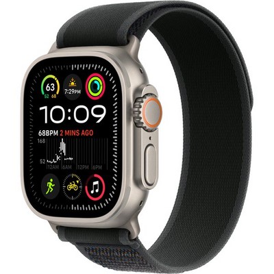 Apple Watch Ultra 2 (2024) GPS + Cellular 49mm Natural S-M/М-L Trail Loop Black - фото 63517