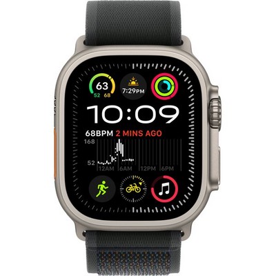 Apple Watch Ultra 2 (2024) GPS + Cellular 49mm Natural S-M/М-L Trail Loop Black - фото 63518