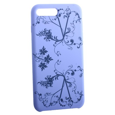 Чехол-накладка силиконовый Silicone Cover для iPhone 8 Plus/ 7 Plus (5.5") Узор Сиреневый - фото 55602