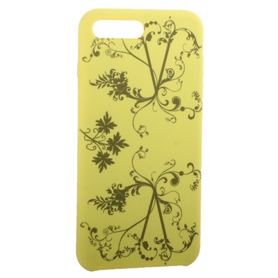 Чехол-накладка силиконовый Silicone Cover для iPhone 8 Plus/ 7 Plus (5.5") Узор Желтый - фото 55603