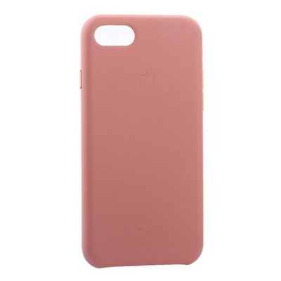 Чехол-накладка кожаная Leather Case для iPhone SE (2020г.)/ 8/ 7 (4.7") Pink - Розовый - фото 55604