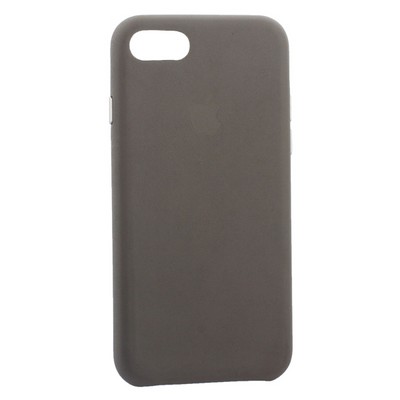 Чехол-накладка кожаная Leather Case для iPhone SE (2020г.)/ 8/ 7 (4.7") Taupe - Бежевый - фото 55605