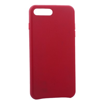 Чехол-накладка кожаная Leather Case для iPhone 8 Plus/ 7 Plus (5.5") Pink fuchsia -Малиновый - фото 55607