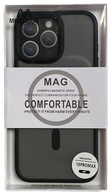 Чехол-накладка MOSBROS Eushield Magnetic Series Iphone 16 Pro (6.3") Black - фото 63719