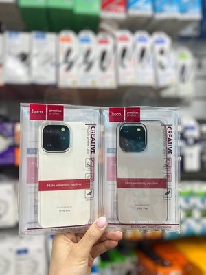 Чехол силиконовый Hoco Light Series для iPhone 16 Pro (6.3") тонкий TPU 0,8mm Дымчатый - фото 63804