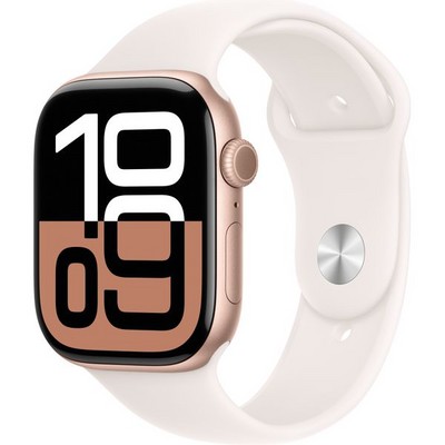 Apple Watch Series 10 GPS 46mm Rose Gold Aluminum S M L Light Blush Sport Band GBStore. 45 490