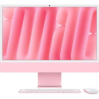 Apple iMac 24" Retina 4,5K 2024 MWUG3 (Apple M4, 8-Core CPU, 8-Core GPU, 16 Гб, 256 Гб SSD, розовый) - фото 66221