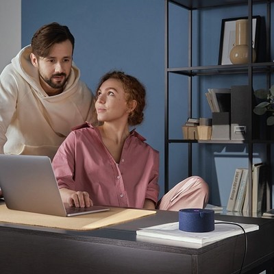 Яндекс Станция Мини (без часов), синий сапфир - фото 70632 Яндекс Станция Мини (без часов), синий сапфир - фото 70632