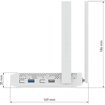 Keenetic Giga KN-1011 Wi-Fi 6 AX1800 4xGbLAN, 1xGbWAN, 1xSFP 1xUSB2.0, 1xUSB3.0, поддержка 3G/4G модема - фото 73437