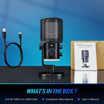 Fifine AmpliGame AM6 USB Black - фото 74061