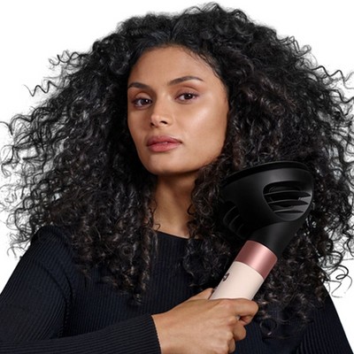 Стайлер Dyson Airwrap i.d. Long HS08 Curly+Coily Ceramic Pink/Rose Gold (розовое золото) - фото 74770