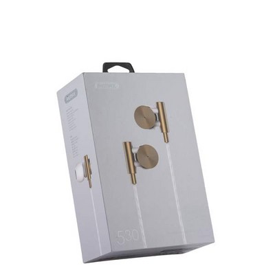 Наушники Remax RM-530 Metal Hifi Earphone Gold Золотые - фото 55312