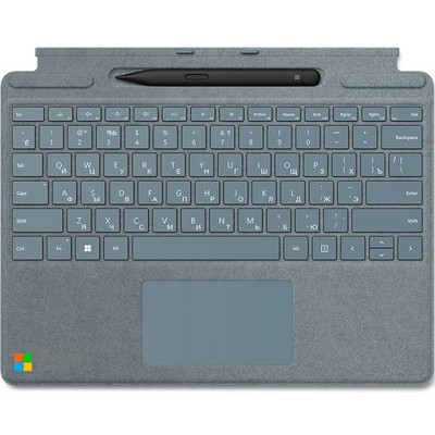 Клавиатура Microsoft Surface Pro 13" Signature Keyboard RUS Slim Pen Bundle Ice Blue - фото 76719