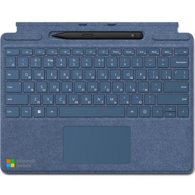 Клавиатура Microsoft Surface Pro 13" Signature Keyboard RUS Slim Pen Bundle Sapphire - фото 76722