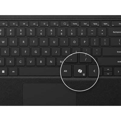 Клавиатура Microsoft Surface Pro 13" Copilot Keyboard RUS Black без крепления для стилуса - фото 76740