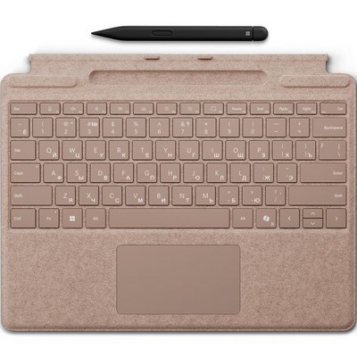 Клавиатура Microsoft Surface Pro 13" Copilot Keyboard RUS Slim Pen Bundle Dune - фото 76729