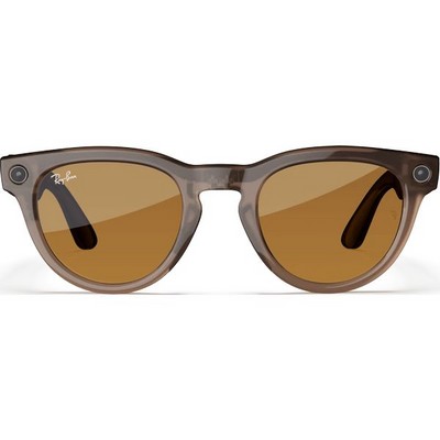 Ray-Ban Headliner Shiny Warm Stone Transparent/ Tint to Saffron Yellow Transitions M/L - фото 78922