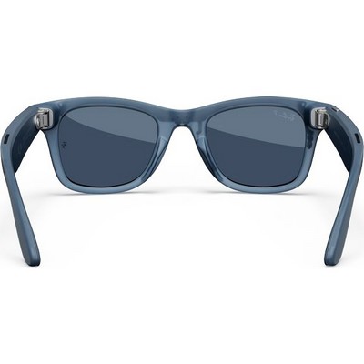 Ray-Ban Wayfarer Matte Jeans Transparent/ Dusty Blue Polarized M/L - фото 78977