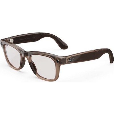 Ray-Ban Wayfarer Shiny Warm Stone Transparent/ Tint to Watermelon Red Transitions M/L - фото 78998