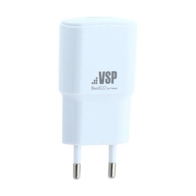 Адаптер питания BoraSCO charger B-20641 (USB: 5V/1A) Белый - фото 55280