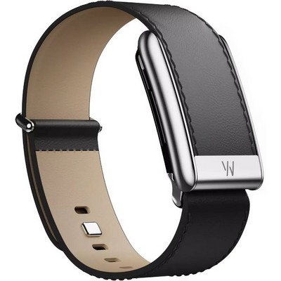 Кожаный люксовый ремешок Whoop LeatherLuxe Straight 5.0 Black/Cream with Titanium - фото 80940