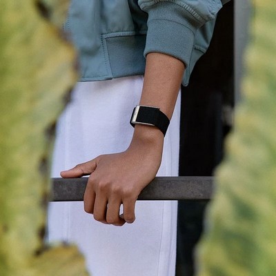 Плетёный люксовый ремешок Whoop Superknit Luxe MG Obsidian with Titanium - фото 81006