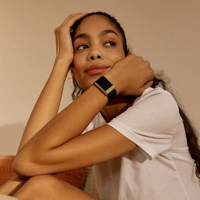 Плетёный люксовый ремешок Whoop Superknit Luxe MG Obsidian with Gold - фото 81009