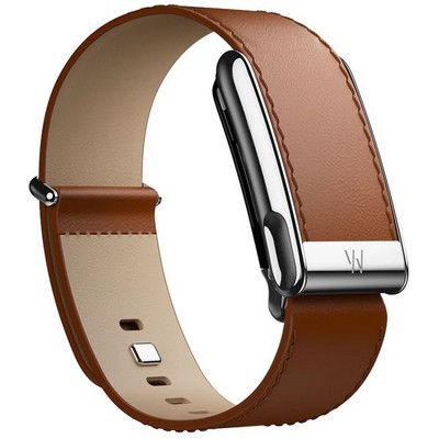 Кожаный люксовый ремешок Whoop LeatherLuxe Straight MG Chestnut/Cream with Titanium - фото 81026