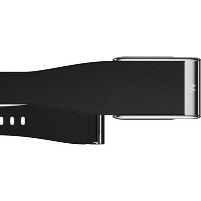 Кожаный люксовый ремешок Whoop LeatherLuxe Tapered MG Black with Titanium - фото 81032