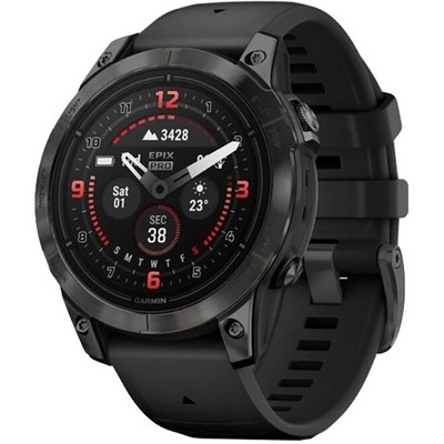 Garmin Epix Pro Gen 2 Sapphire (47mm) Carbon Gray Titanium with Black Band (010-02803-11) - фото 81765