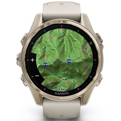 Garmin Fenix 8 43mm Amoled Sapphire  Soft Gold with Dark Sandstone Silicone Band (010-02903-11) - фото 81779