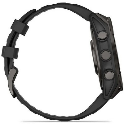Garmin Fenix 8 47mm Amoled Sapphire Carbon Gray DLC Titanium with Pebble Gray Silicone (010-02904-21) - фото 81795