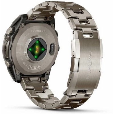 Garmin Fenix 8 47mm Amoled Sapphire Titanium Graphite with Titanium bracelet + Graphite Silicone band (010-02904-40) - фото 81801