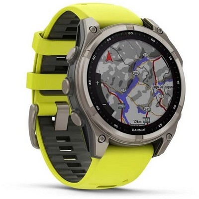 Garmin Fenix 8 47mm Solar Sapphire Titanium with Yellow Graphite Silicone (010-02906-21) - фото 81819