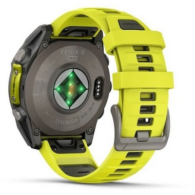 Garmin Fenix 8 47mm Solar Sapphire Titanium with Yellow Graphite Silicone (010-02906-21) - фото 81822