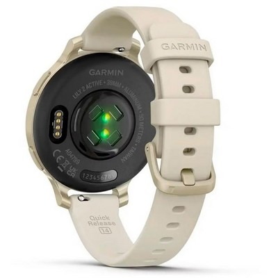 Garmin LILY 2 Active lunar Gold with Bone Silicone Band (010-02891-00) - фото 81920
