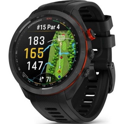 Garmin Approach S70 47mm Black (010-02746-02) - фото 82187