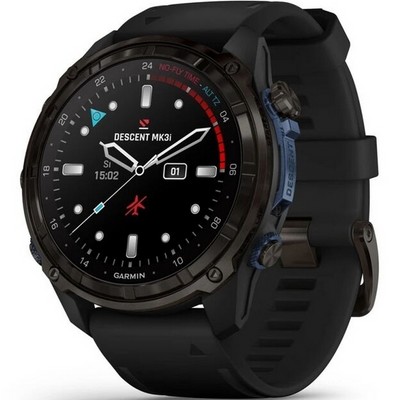 Garmin Descent MK3i 51mm Carbon Gray DLC Titanium with Black (010-02752-11) - фото 82194