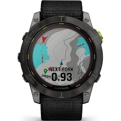 Garmin Enduro 2 Sapphire Solar Carbon Gray DLC Titanium with Nylon Band (010-02754-00) - фото 82202