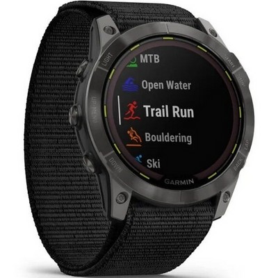 Garmin Enduro 2 Sapphire Solar Carbon Gray DLC Titanium with Nylon Band (010-02754-00) - фото 82203