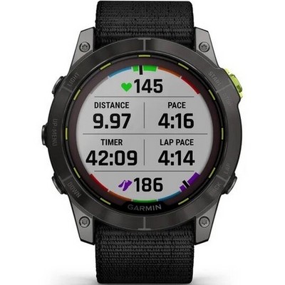Garmin Enduro 2 Sapphire Solar Carbon Gray DLC Titanium with Nylon Band (010-02754-00) - фото 82204