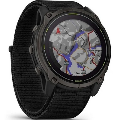Garmin Enduro 3 51mm Solar Sapphire Lens Carbon Gray DLC Titanium with Black Nylon Band (010-02751-00) - фото 82210
