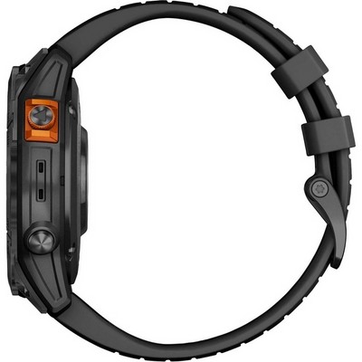 Garmin Fenix 7 Pro Solar Carbon Gray wt Black Band (010-02777-00) - фото 82221