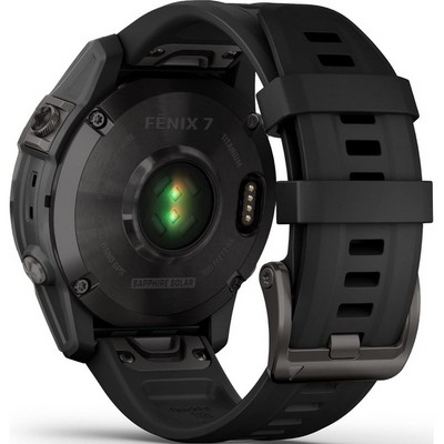 Garmin Fenix 7 Sapphire Solar Black DLC wt Black Band (Official RFB) (010-02540-34) - фото 82225
