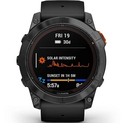 Garmin Fenix 7X Pro Solar Carbon Gray wt Black Band (010-02778-00) - фото 82236
