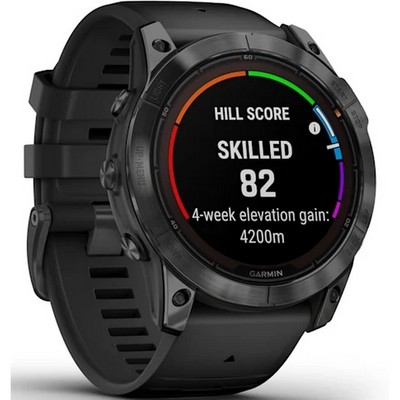 Garmin Fenix 7X Pro Solar Carbon Gray wt Black Band (010-02778-00) - фото 82237