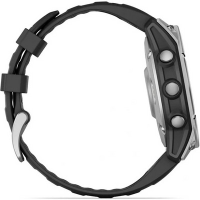 Garmin Fenix E Amoled (47mm) Stainless Steel with Black Band (010-03025-02) - фото 82267