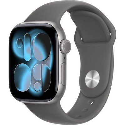 Apple Watch Series 11, 42 mm, Space Gray Aluminium  Stone Gray Sport Band - фото 83119