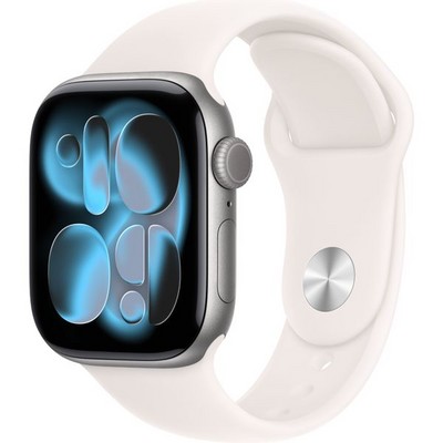 Apple Watch Series 11, 42 mm, Space Gray Aluminium  Light Blush Sport Band - фото 83121